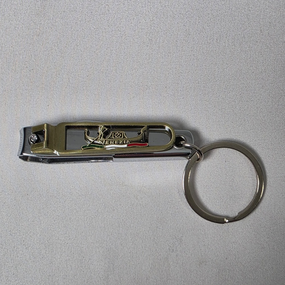 Venezia Multi-tool Keychain Silver Gold Gondola Italy Souvenir